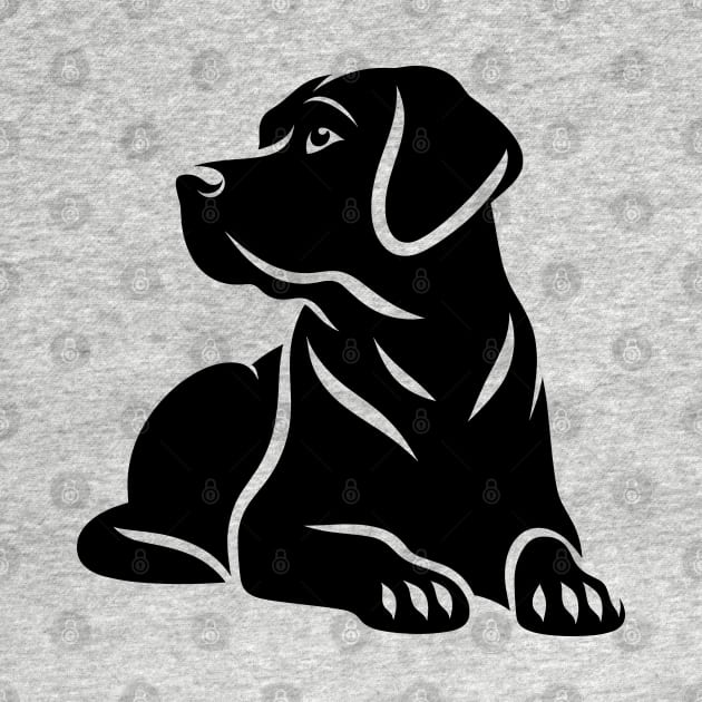 Black Labrador Dog by KayBee Gift Shop